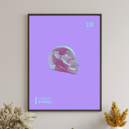 Formula 1 Driver Helmet Poster
